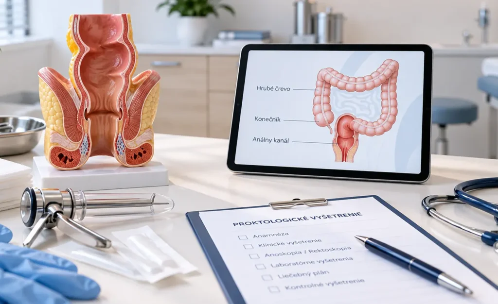 Proktologické vyšetrenie a diagnostika ochorení konečníka v Bratislave